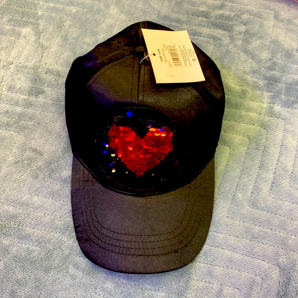 New. Black satin girl’s hat